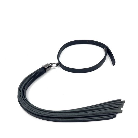 Leather Choker with Tassel