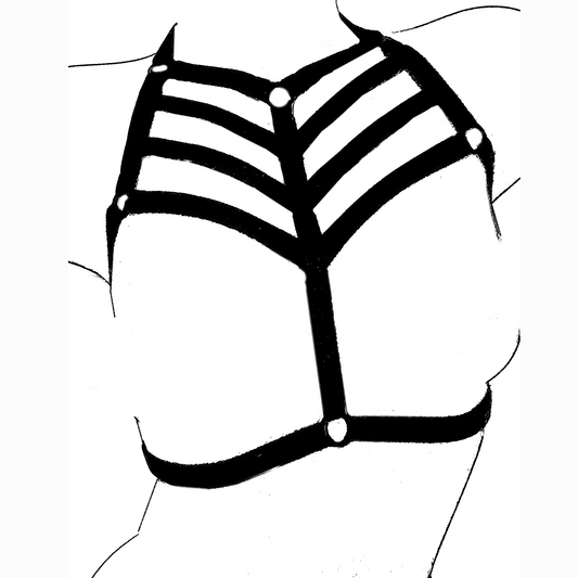 Elastic Arrow Cage Bra