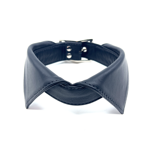 Classic Leather Shirt Collar