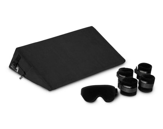 Black Label Wedge with Cuffs & Blindfold